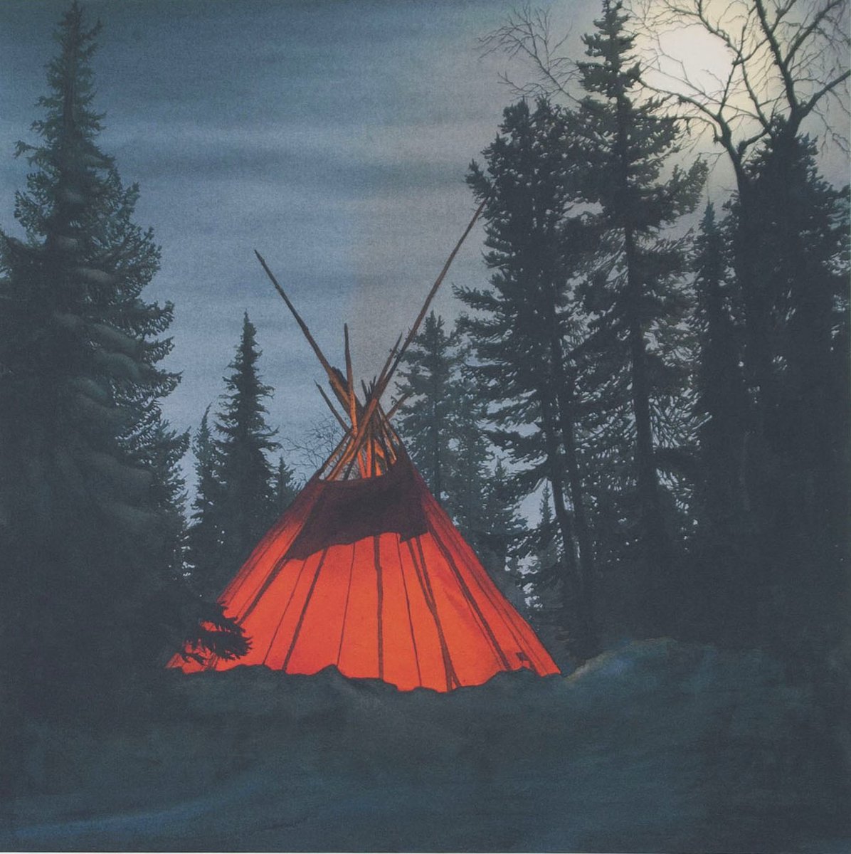 Adam Attew On Twitter Beyond The Cabins My Painting From