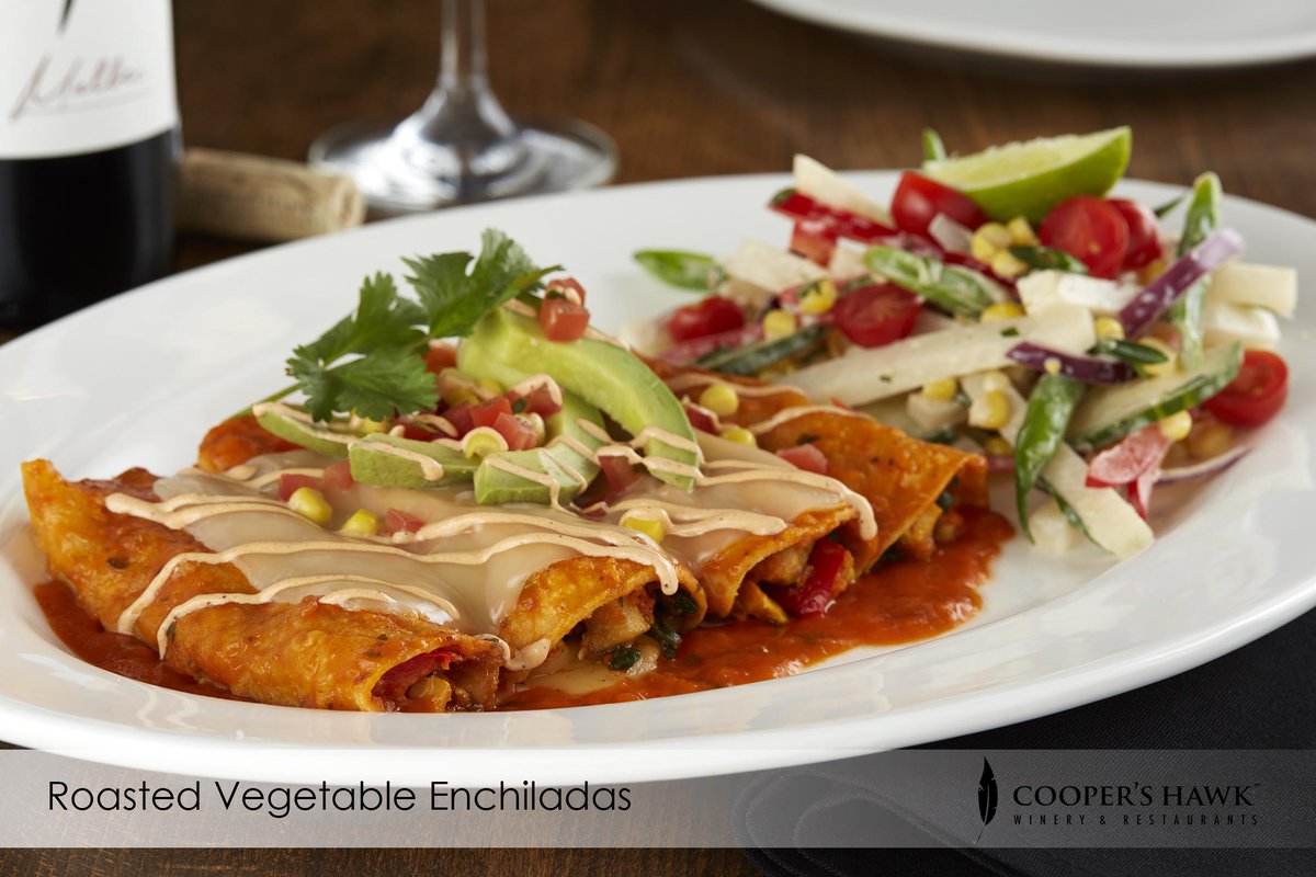 roasted vegetable enchiladas cooper's hawk