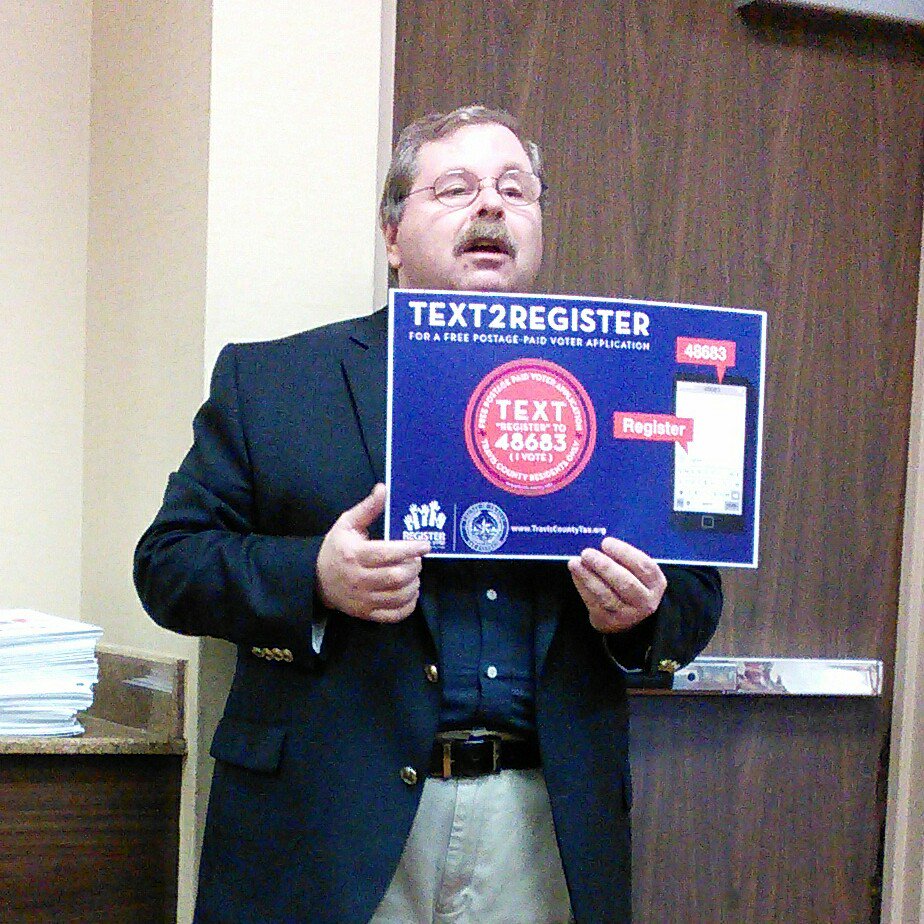 sccs's tweet photo. Something to see implemented across Texas, &amp; nationally, #text2register. @texasdemocrats @TXDemWomen @NFDWSouth https://t.co/eUhnEvpZW7