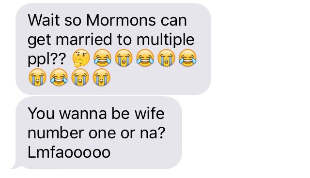 MoniSaurus4's tweet image. Lmfao #MormonProblems