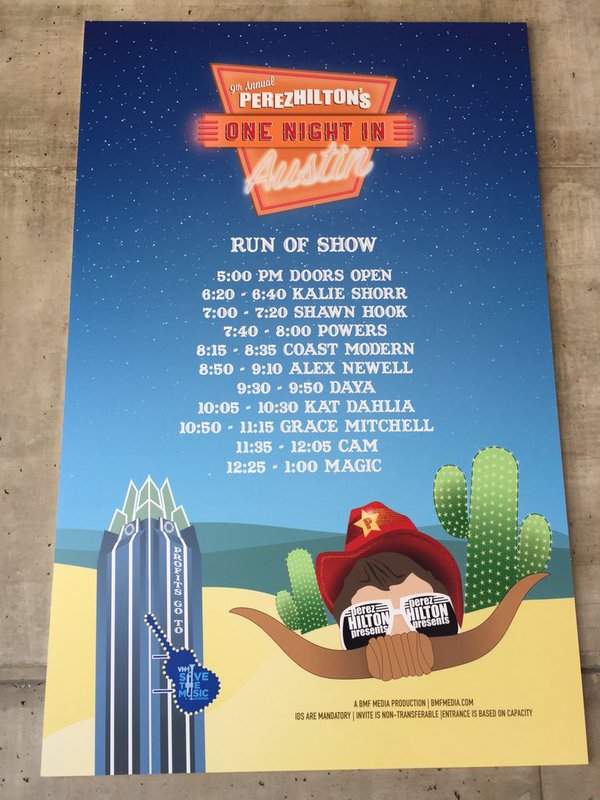 ThePerezHilton's tweet photo. See you in a little bit, Austin!! #PerezSXSW https://t.co/Ybc7aREE9B https://t.co/CkqOiy3HSt