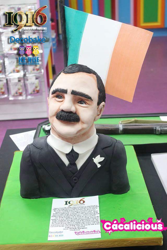 1916cake_collab's tweet photo. Edible Art Exhibition @DecobakeIreland  #1916cakes #1916easterrising #jamesconnolly https://t.co/y9oewy8DBv