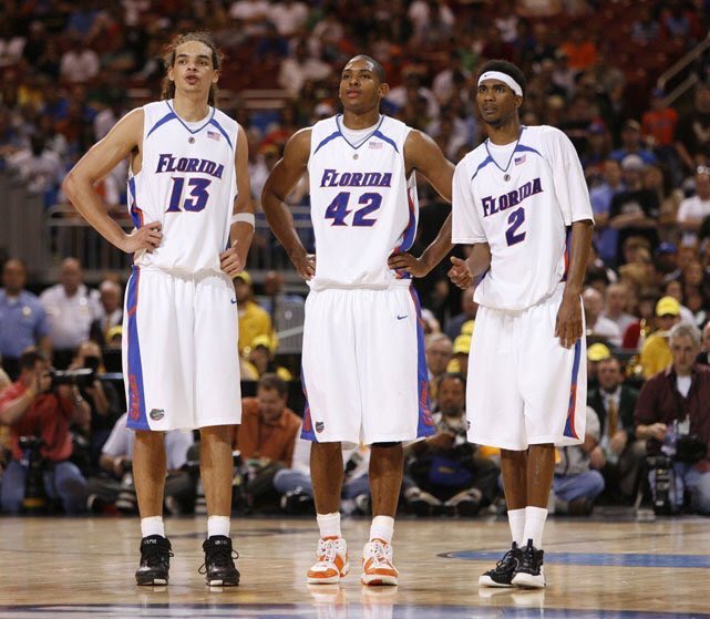 MadnessVines's tweet photo. Joakim Noah, Al Horford, &amp; Corey Brewer (#Florida ) 

#MarchMadness throwback https://t.co/YxyZlskE5x