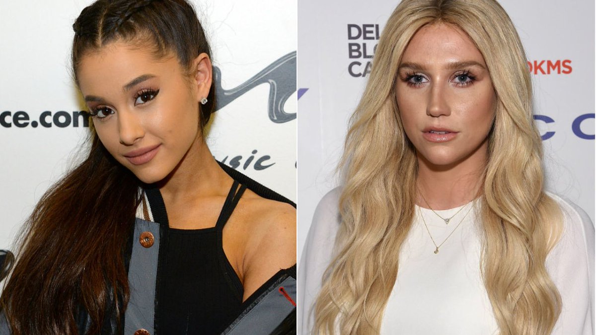 MTVNEWS's tweet photo. Ariana Grande speaks up for Kesha: ‘A male artist wouldn’t be in this position’ https://t.co/vvgg4e6WDw https://t.co/BxQCMZA4bR