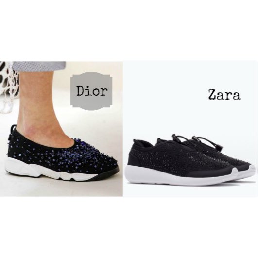 danasalmo's tweet photo. Only people who know fashion will realize how #Zara shoes are a cheap attempt to copy high end brands!why! #shame 🙀 https://t.co/yN6Q5C0du9