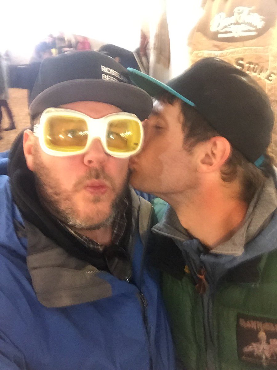 RosslandBeer's tweet photo. Day 2 @redresort with @CentralCityBrew @steamworksbeer @ProhibitionAles #drink #exlplorebc #shredred #beergoggles https://t.co/wL9bbiPeCG
