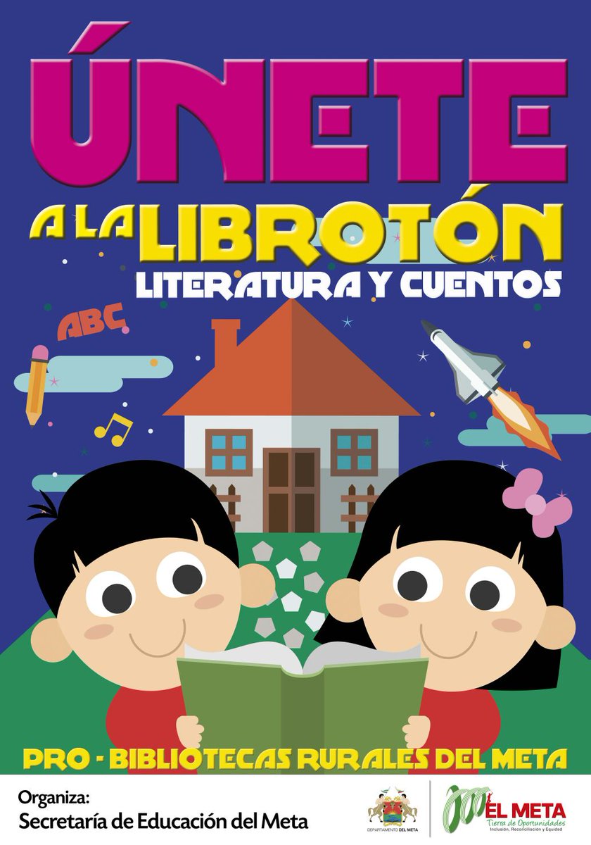 unicentrvillavo's tweet photo. Puedes donar libros, cuentos y demás en buen estado, unete y apoya las bibliotecas rurales del Meta. #Libroton https://t.co/G624M99Cf5