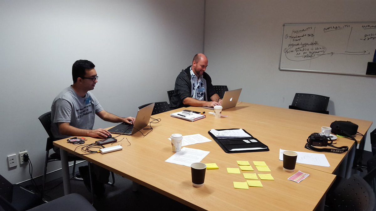 KarenJDay's tweet photo. Still at it, the HealtheID group #hacknz2016 https://t.co/UartVVsfwn