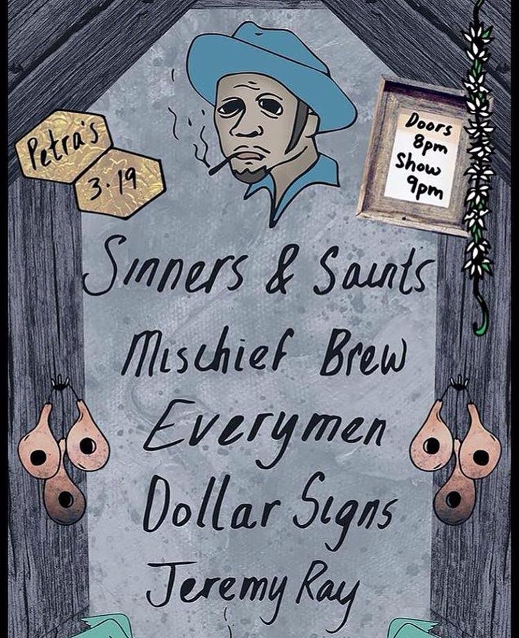 First show with <a href="/mischiefbrew/">Mischief Brew</a> starts right about now. Come on out 🎉