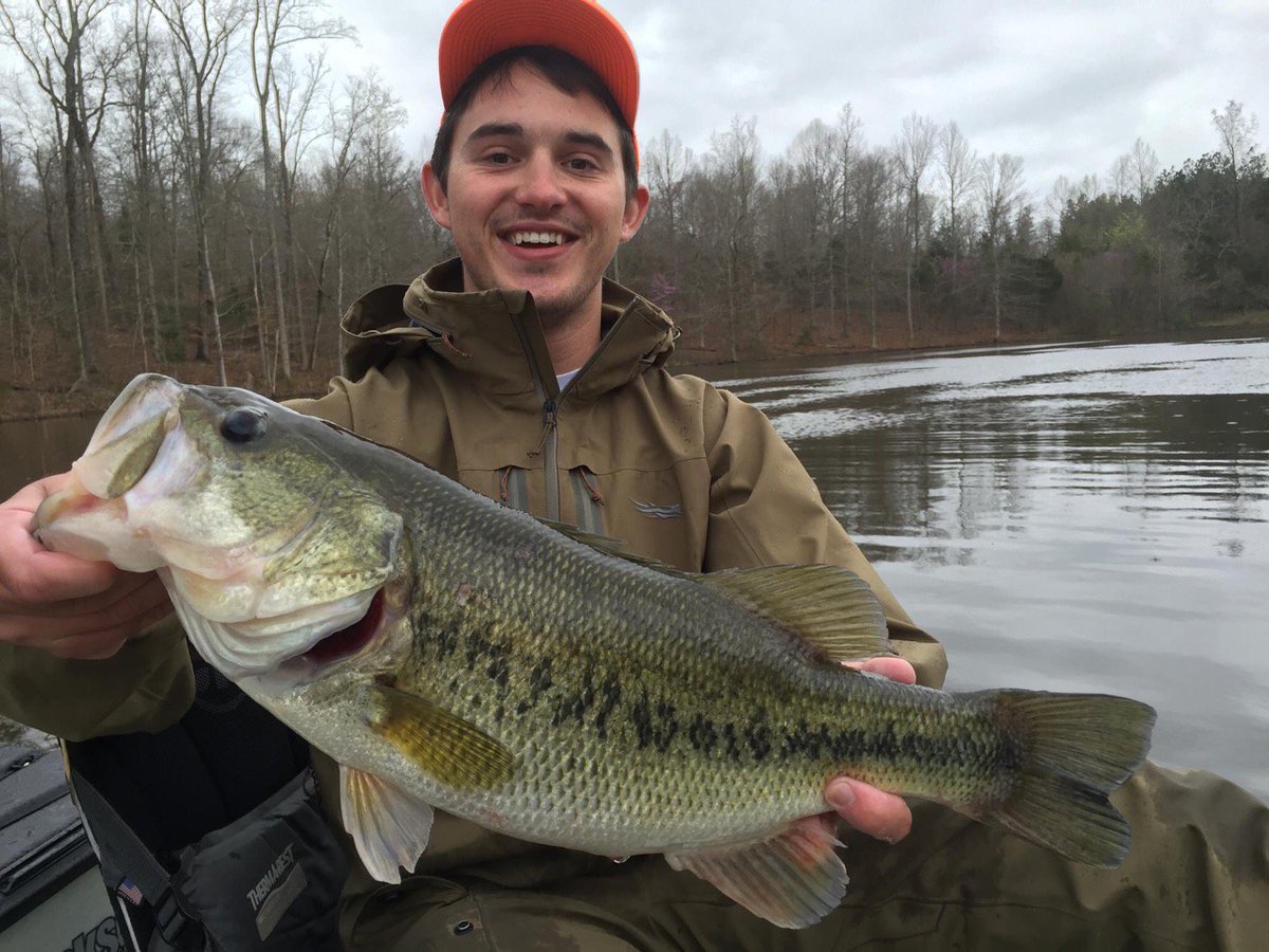 WFU_Fishing's tweet photo. Our vice president Lance caught a GIANT while kayak fishing today! The bite is getting good! #GoDeacs https://t.co/i6H19CcRnn