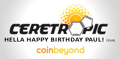 Shoutout to an awesome #Bitcoin merchant. #HappyBirthday Paul <a href="/Ceretropic/">Ceretropic</a>! <3 <a href="/RedditBTC/">/r/Bitcoin</a> #nootropics <a href="/SkyeElijah/">Skye Elijah</a>