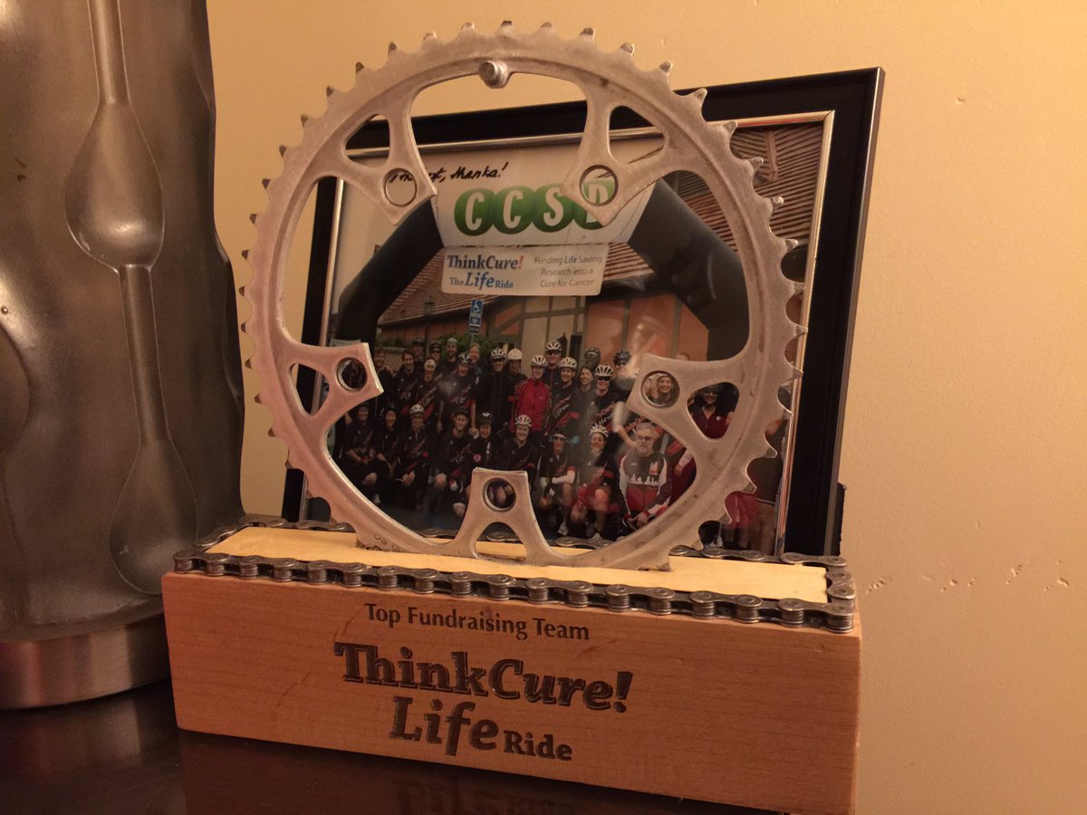 HTWIII's tweet photo. Great job #teamZGFMATT! Top fundraising team!!! #liferide #thinkcurefightscancer https://t.co/E2krTac2d9