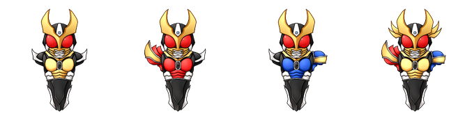 仮面ライダーアギト。
描き直しました。 