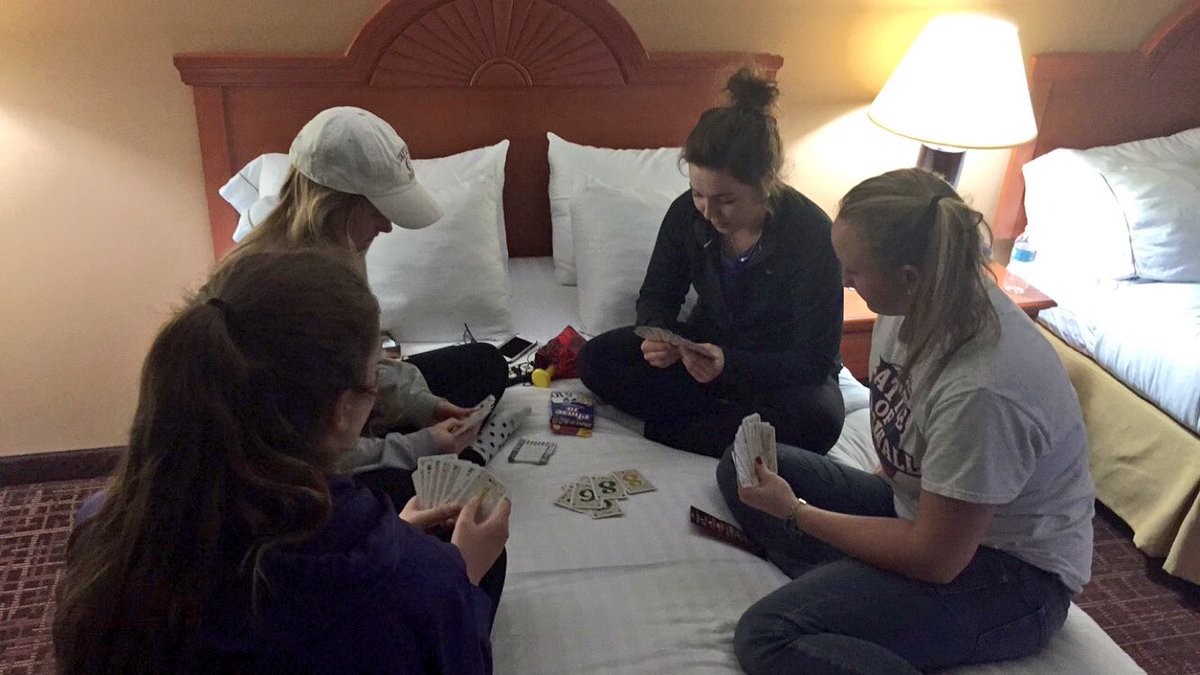 TaylorUWGolf's tweet photo. Game night in Loudon, TN. Libby's new game is proving a little difficult for everyone... #pfunflorida2k16 #gangof4 https://t.co/IfoVWj7Gp3