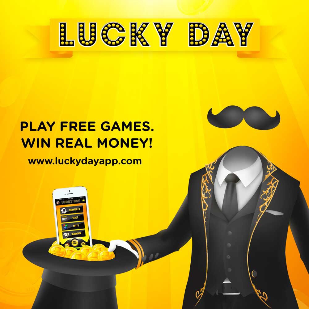 Every 1 to 2 minutes there is a new winner on <a href="/luckydayapp/">Lucky Day®</a>! #luckyday luckydayapp.com/download