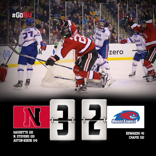 GoNUmhockey's tweet photo. At long, long last, the Northeastern University Huskies are back on top of Hockey East!!! #GoNU https://t.co/Q71A0vcBjz