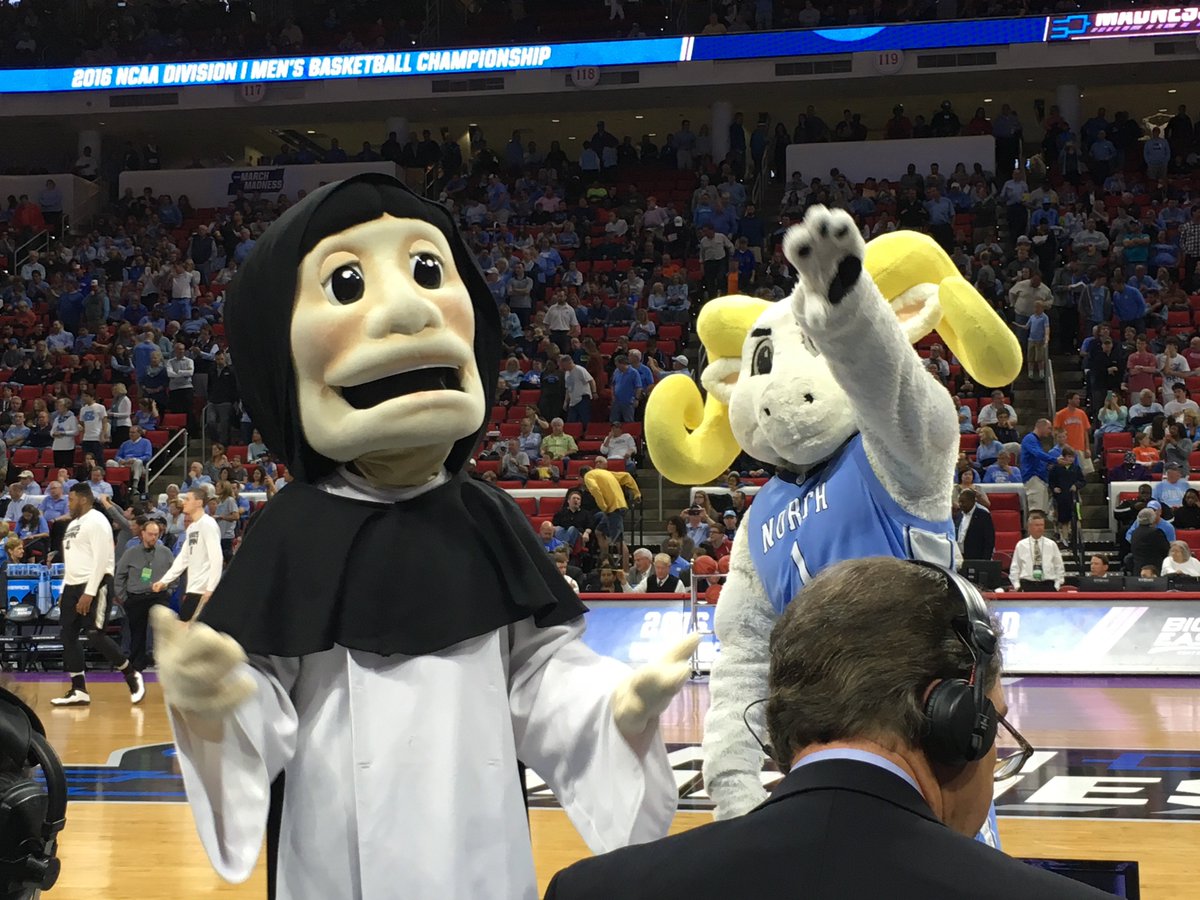 InsideCarolina's tweet photo. The combination of the Friars’ mascot and the late tip time is asking for an abundance of nightmares tonight. https://t.co/OCE6eBDcrU