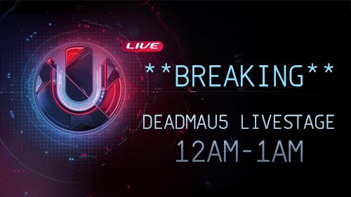 UMFTV's tweet photo. **BREAKING** #Deadmau5 just got added tot the #ULTRALIVE broadcast schedule. 12 am - 1 am https://t.co/ZlHHKSQ7JE https://t.co/IvKW55krKV