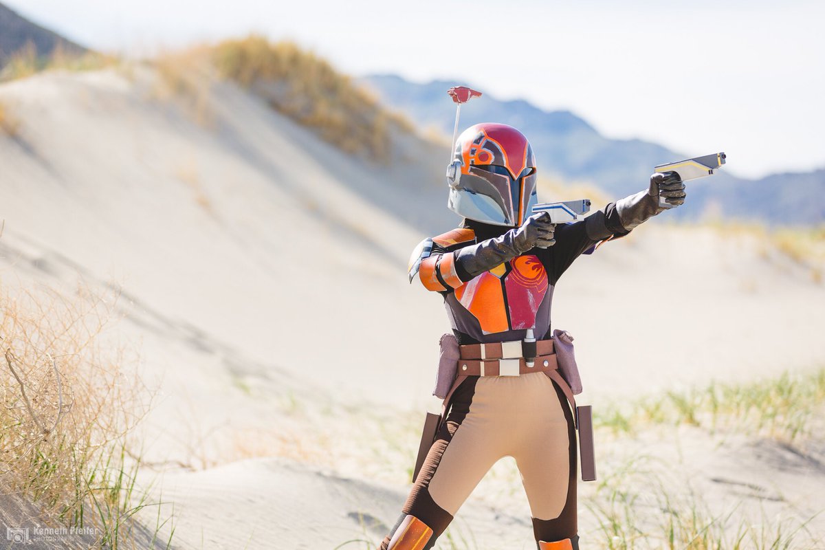 Ramey's tweet photo. Hey @tiyasircar check out my daughter in her new season 2 Sabine Wren costume! https://t.co/wDHZziKycO