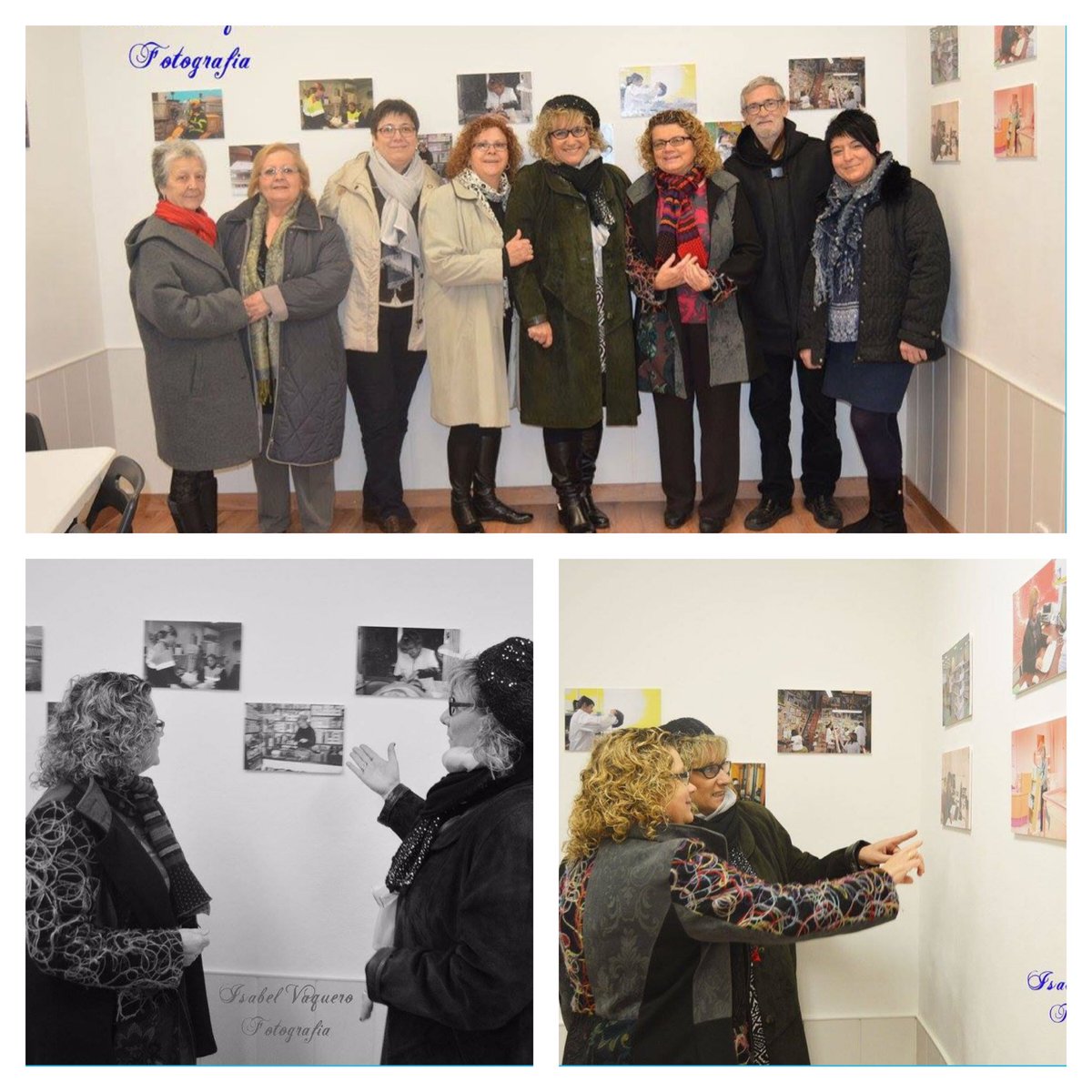 MovEsqSAB's tweet photo. Imatges a la seu de #MESsantadria amb @marinageli visitant la exposicio de #BeatriuMar #TotsElsColorsDeLesDones amb https://t.co/FZ5gS90jyZ