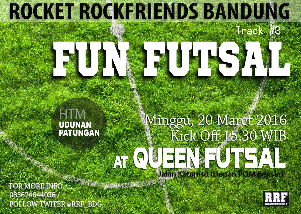 Jangan lupa hari ini kita futsal bahagia jam 4 Sore di Queen Futsal Katamso 🏃🏃⚽