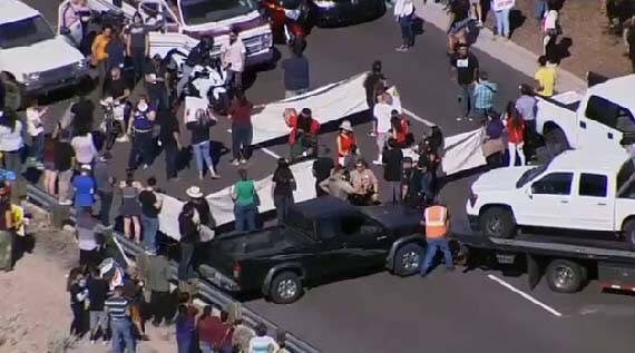 Mellie4Justice's tweet photo. A riot ( a protest) is the language of the unheard ...Martin Luther King #SayNotToHate" #Azprotest https://t.co/gyKHRBLkll