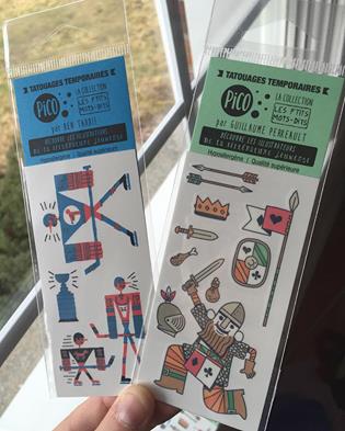 PtitsMotsDits's tweet photo. Les nouveautés Tatoos de @PicoTatoo sont arrivés.
#illustrations #BenoitTardif @GuyPerreault 
#tatouage #temporaire https://t.co/QQS31Fv1FR