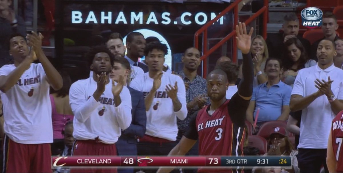Dwyane Wade reaches career milestone as @MiamiHeat dominate LeBron & Cavs #Heat bit.ly/1WzoFqO?utm_me… https://t.co/BFWCoZgfLz