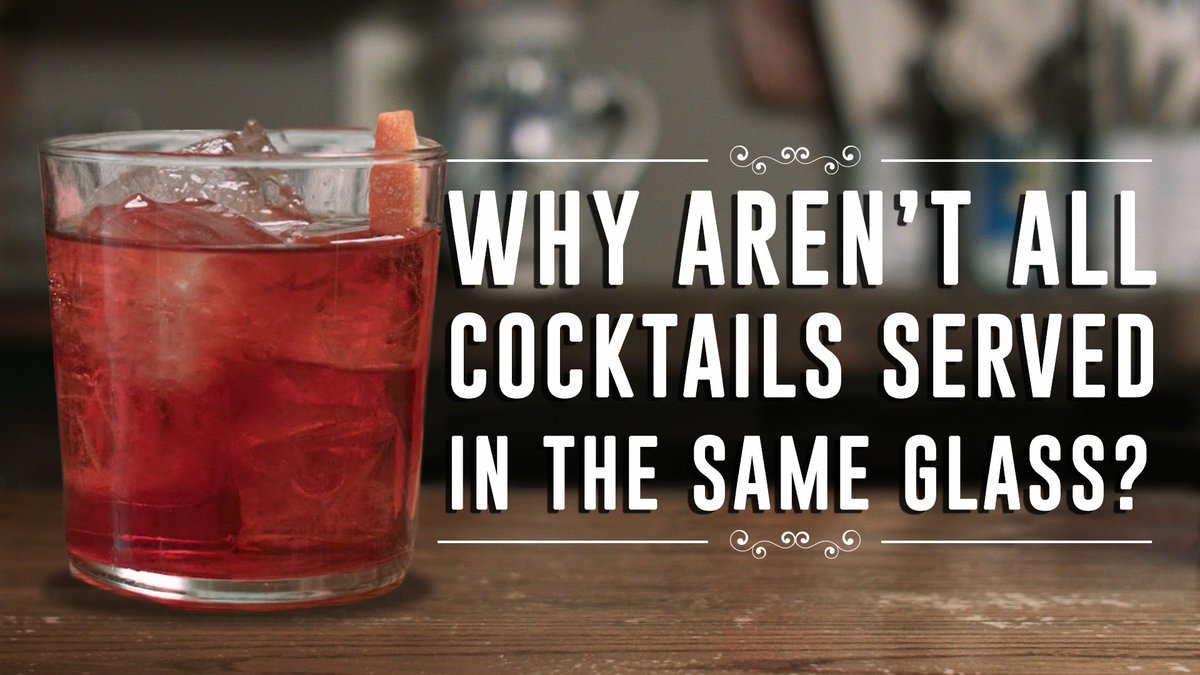 foodandwine's tweet photo. A bartender explains why there are different glasses for different cocktails. #FWx https://t.co/eHo7x8elHK https://t.co/rtW0iI2cKi
