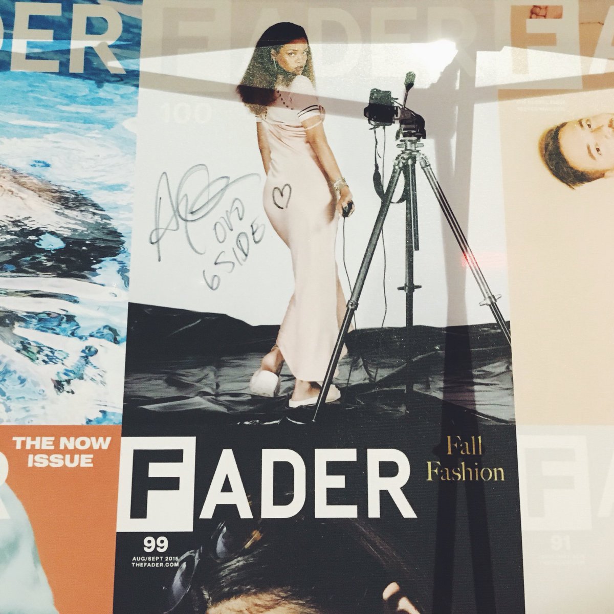 thefader's tweet photo. Drake left a note. #FADER100 https://t.co/LMHiOBCnDM