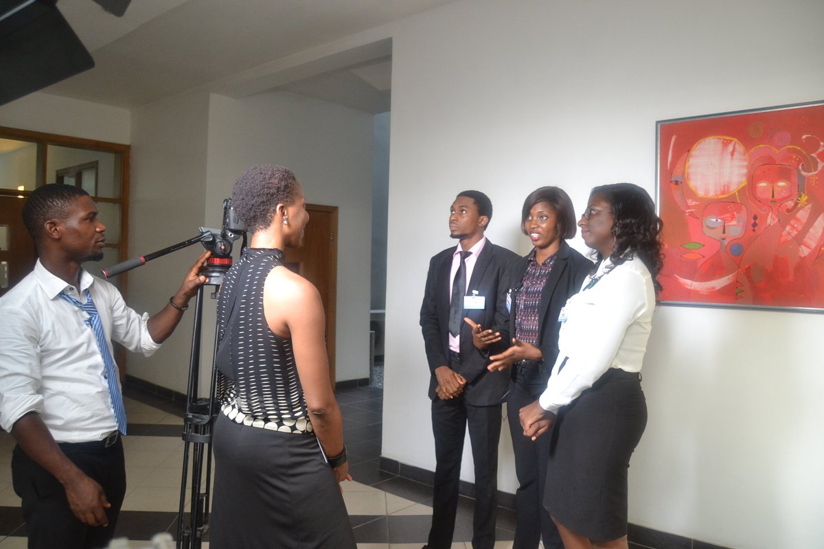JANigeria's tweet image. JAN's M&amp;amp;C Mgr. @Tobeifeanyi interviewing some #ViMP2016 participants #IAMJAN @Accenture @LBSNigeria