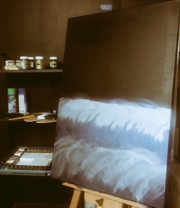 But instead, I picked up a new hobby.  #workinprogress #painting waves of emotion. https://t.co/eCaA<a href="/tag/workinprogress"class="tags">#workinprogress</a><a href="/tag/painting"class="tags"><span>#painting</span></a>