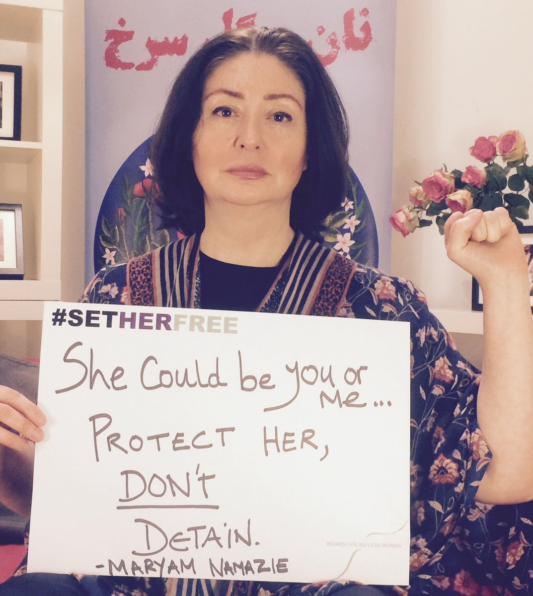 She could be you or me. Protect don't detain. 
@4refugeewomen, #99women
#setherfree
tinyurl.com/hxtxvfh