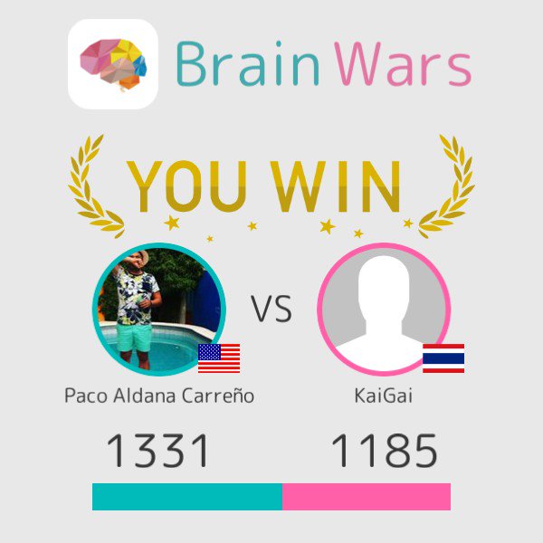 pakoootines's tweet photo. Yo desafié a KaiGai y gané :) Juguemos! #BrainWars
https://t.co/LgkTp4CISx. https://t.co/o956fTstmh