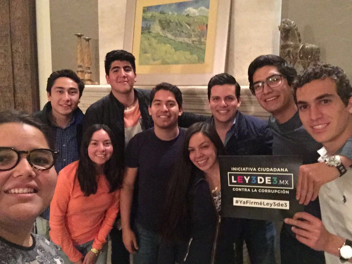 CoparmexJoven's tweet photo. ¡Good news! Nuestro capítulo #CoparmexUP ya firmó la #ley3de3 y también recaba firmas. https://t.co/eF60inHmSl