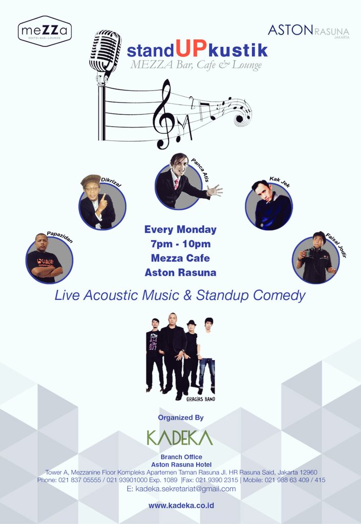 ferenata_ofc's tweet photo. ajak ferenata min :p "@KADEKAent: #STANDUPKUSTIK every Monday at MEZZA Cafe @astonrasuna https://t.co/YG1vcJkKbj"