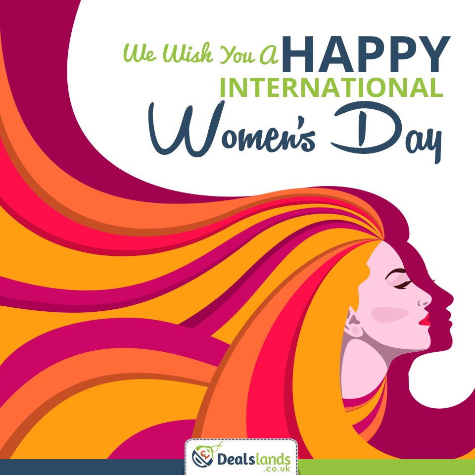 DealsLandsUK's tweet photo. We Wish All The Women Around The World A 
Happy #InternationalWomensDay! 

#KPRS #ATSocialMedia #UKSOPRO https://t.co/i1hT68D867
