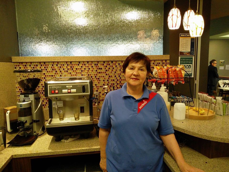 Drake_ISA's tweet image. #HumansOfDrake ft. Mirjana Vranjes - coffee shop worker at @DrakeDining 
facebook.com/internationald…