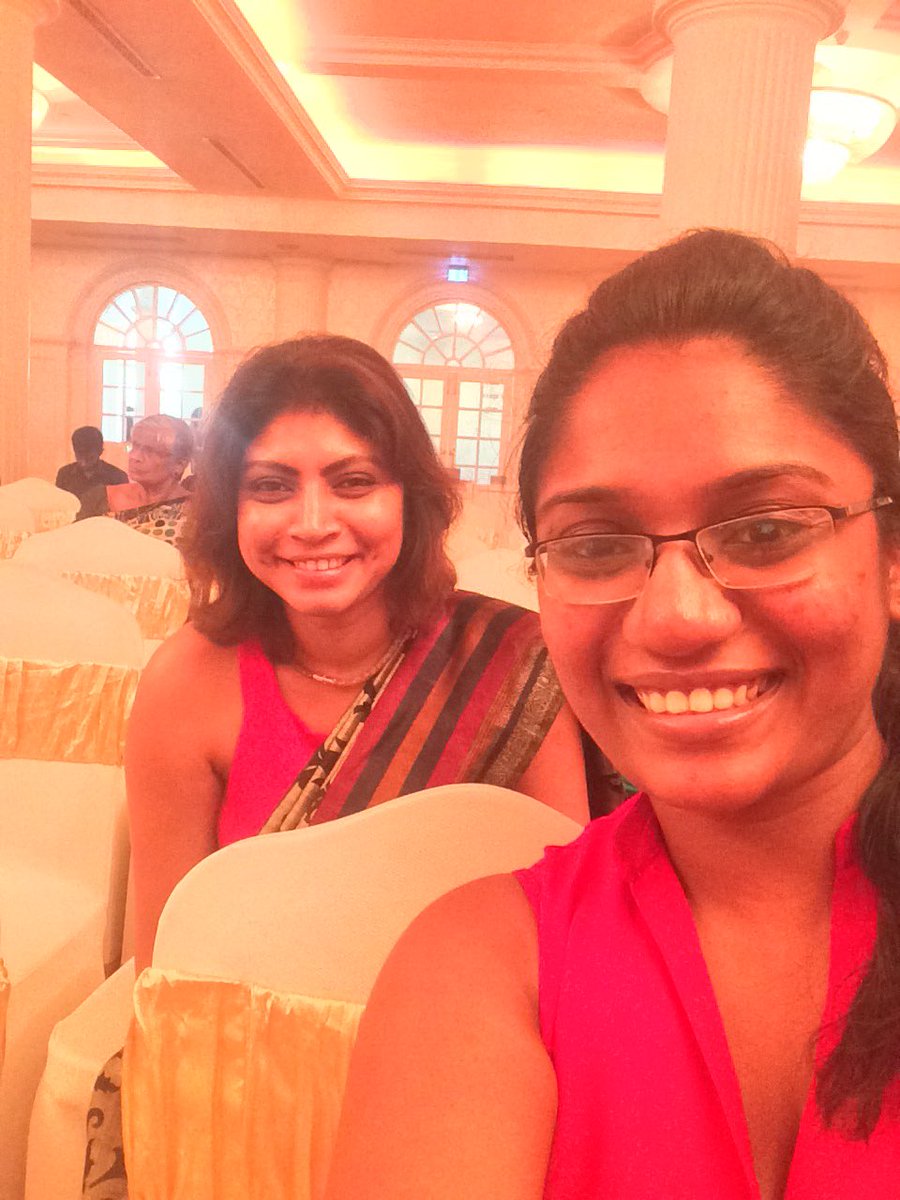 CYGENetwork's tweet photo. CYGEN members @SarahAshaya and @chapa_perera91 at the #WFSL #IWD16 post #chogm2015 #gender5 all the way https://t.co/1wf56E2VTd