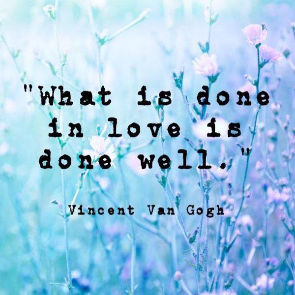 What is done in love is done well #love #healing #peace via @themoodcards
