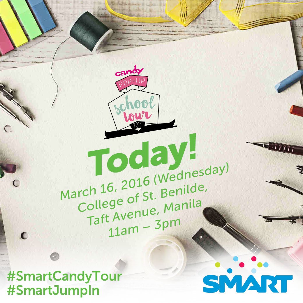 candymagdotcom's tweet photo. The #SmartCandyTour is at @BenildeNews today! #SmartJumpIn https://t.co/xPmV2bcrcW