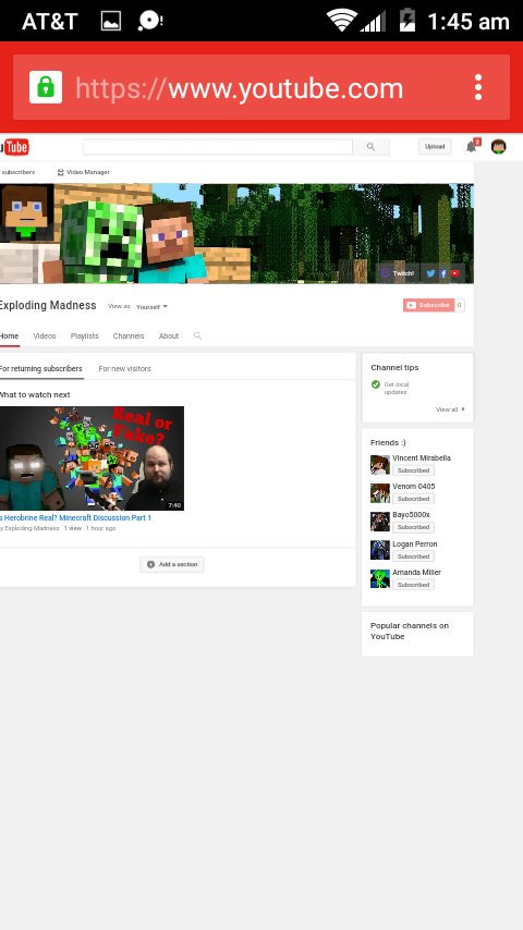 exploding_yt's tweet image. New MC YouTube Channel all Set-up :) #newchannel