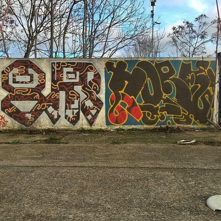 StArtEverywhere's tweet photo. GUES & HORFÉ
#PALcrew #PeaceAndLoveCrew #SDK #streetart #graffiti #graff #art #fatcap #bombing #sprayart #spraycan… https://t.co/KmeqjXKTex