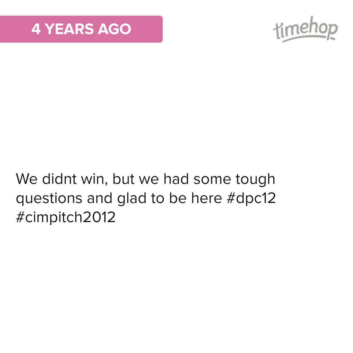 MrsAJFrance's tweet photo. Surreal to think 4 years ago I was presenting at #dpc12 Today I work for @diabetesuk + im visiting glasgow @timehop https://t.co/burhEdvs6S