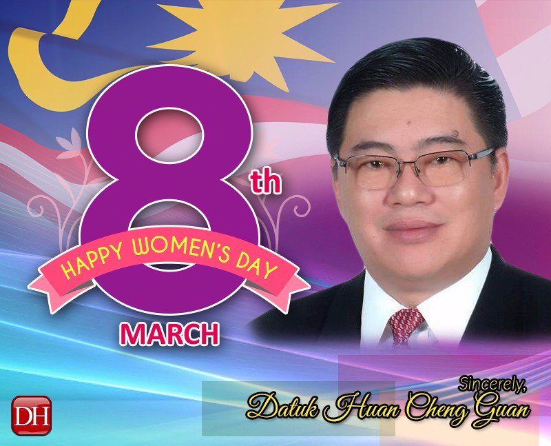 TeamDatukHuan's tweet photo. Happy women's day, sincerely frm Datuk @Huan2U. #WomensDay2016 @hjhrohanikarim @NancyShukri @emysamsudin @datozainab https://t.co/7dRBFJ8T1W