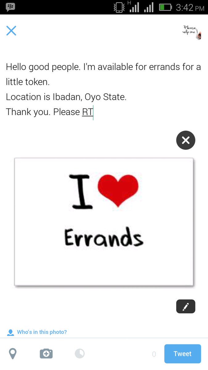 IbadanMessenger's tweet photo. Hello good people, I'm available for errands for a token.
Location is Ibadan, Oyo State.
Please RT Sir @DeleMomodu https://t.co/doVJygVFNM