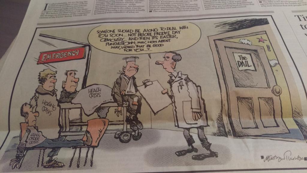 PMVTrust's tweet photo. A very apt cartoon by Martyn Turner in the @IrishTimes today. They'll care sometime in winter about the homeless. https://t.co/rHoalkPfqA
