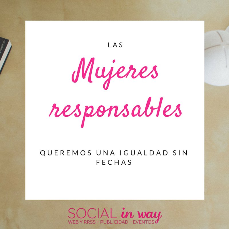 Social_inWay's tweet photo. Por una igualdad que solo necesite las fechas para recordar #GraciasMujeres #FelizDiaDeLaMujer https://t.co/tmQ3k0yln7