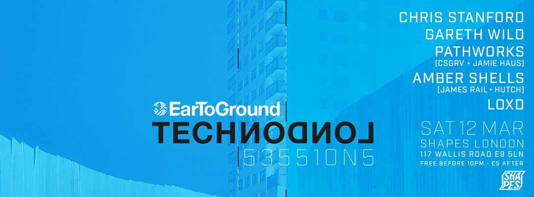 chrisstanforddj's tweet photo. @EarToGround_UK @SHAPEShackney  this Saturday! #freeb410pm #techno #onenightinhackney https://t.co/j6hRnC1ION