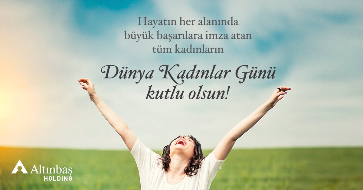altinbasholding's tweet photo. 8 Mart Dünya Kadınlar Günü'nüz kutlu olsun. https://t.co/G8HRtHswH3